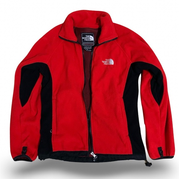 Women’s Red Northface fleece jacket Size:S - Picture 3 of 4